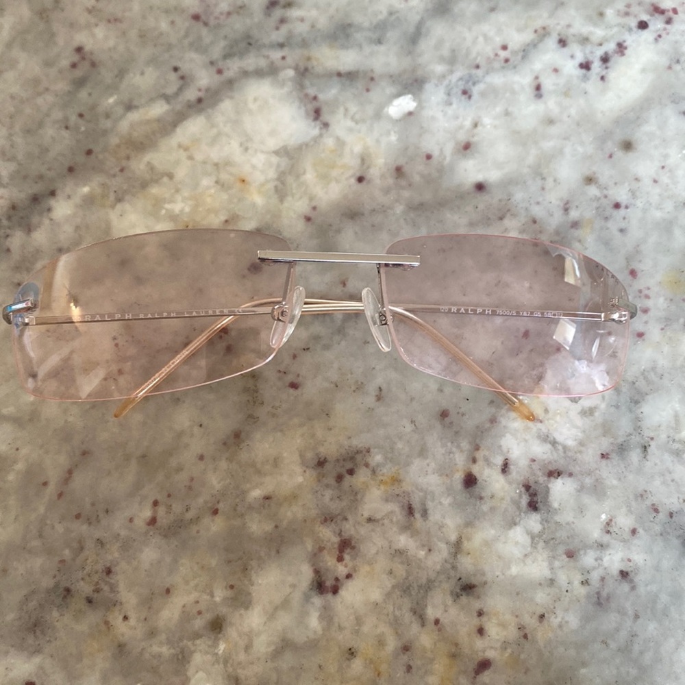 Ralph Lauren Sunglasses Pink see through vintage retro